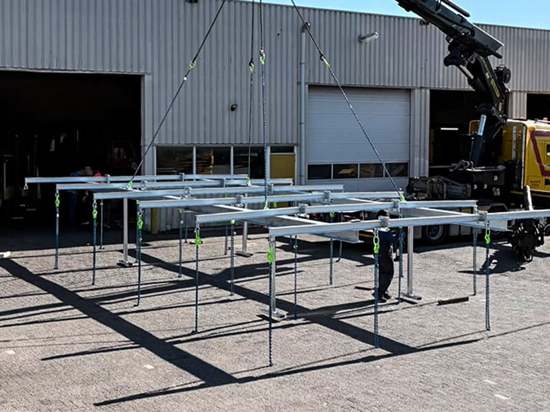Stalen frame op maat gelast in eigen werkplaats